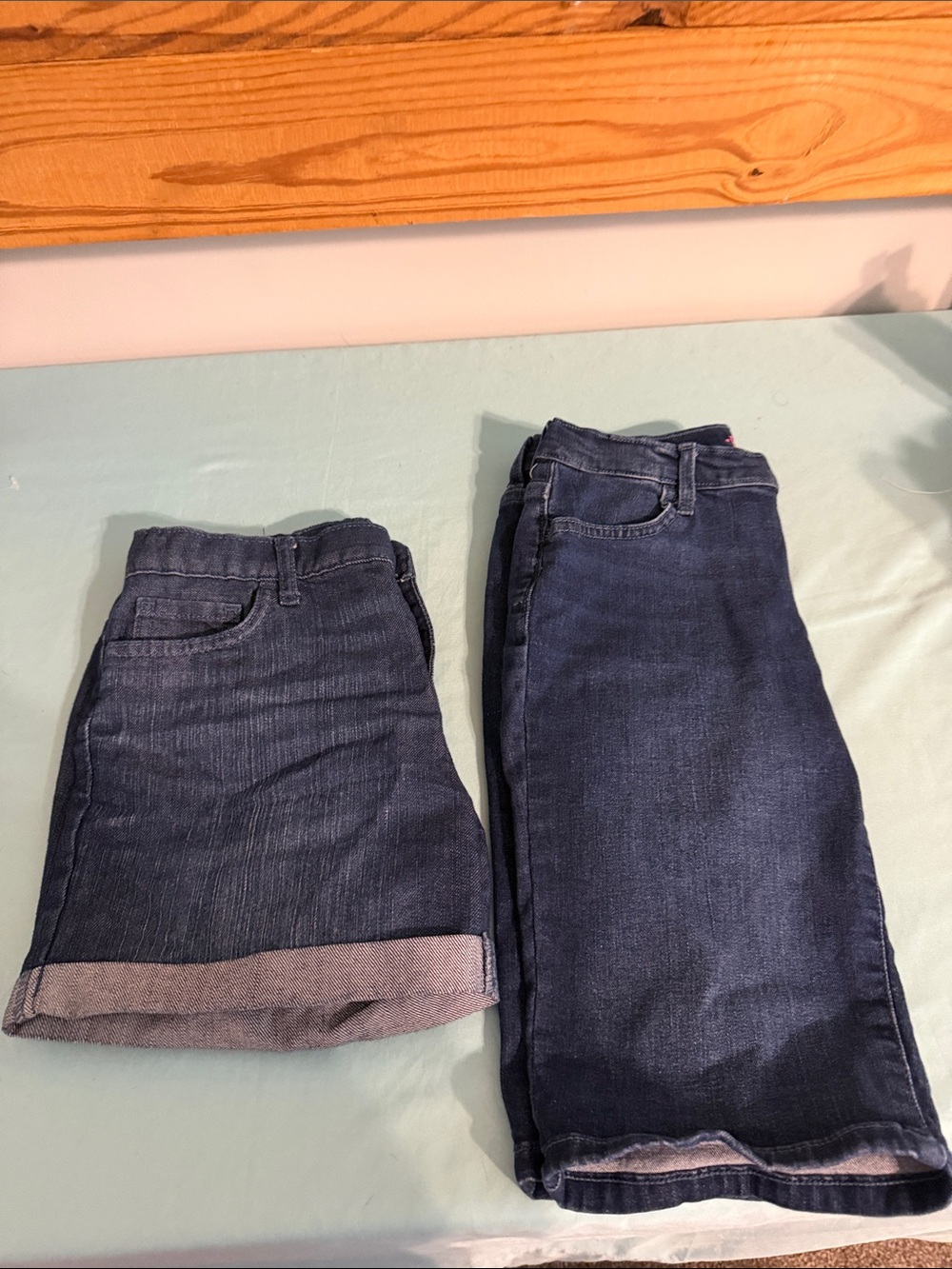 The Children's Place Indigo Denim Kids Shorts bundle - Folded Hem